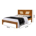 Ver imagem 3 de Cama Casal Madeira Maciça Mônaco