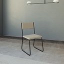 Ver imagem 2 de Kit 4 Cadeiras de Jantar Estofadas Angra - Bege