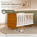 Ver imagem 5 de Berço Tico 100% MDF para Colchão 130x70cm Branco/Fosco/Savana
