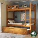 Ver imagem 2 de Treliche em Madeira Maciça com 2 Gavetas