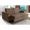 Ver imagem 2 de Sofá New Austrália 210cm Retratil Reclinavel Suede Castor