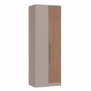 Ver imagem 3 de Guarda Roupa Modulado Casal 7 Peças 100% MDF Requinte+ Marrom/Duna Line/Macadâmia
