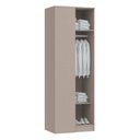 Ver imagem 4 de Guarda Roupa Modulado Casal 7 Peças 100% MDF Requinte+ Marrom/Duna Line/Macadâmia