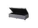 Ver imagem 1 de Cama Box Baú Solteirão King Blindado Linhão Cinza 203X96X44 Cm