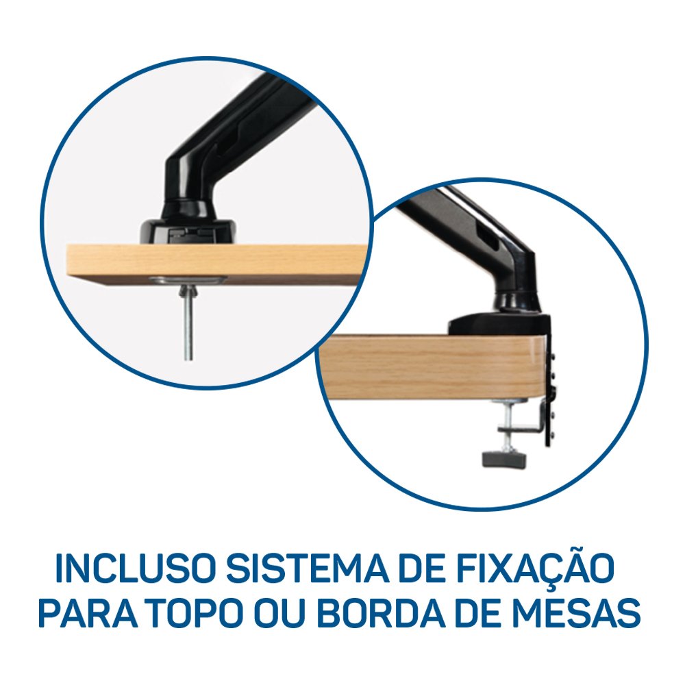 Suporte Ergonômico Articulado P/ 1 Monitor até 35" - 5