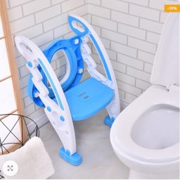 Assento Redutor Infantil com Escada Troninho com Apoio Criança Vaso Sanitário Escadinha Azul - 5 Assento Redutor Infantil com Escada Troninho com Apoio Criança Vaso Sanitário Escadinha Azul - 5