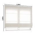 Ver imagem 2 de Persiana Romana Express Finesse Belchior 140cm x160cm Uniq