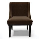 Ver imagem 4 de Kit 10 Cadeiras Estofadas Para Sala De Jantar Base Fixa De Madeira Preto Lia Suede Marrom - Ibiza
