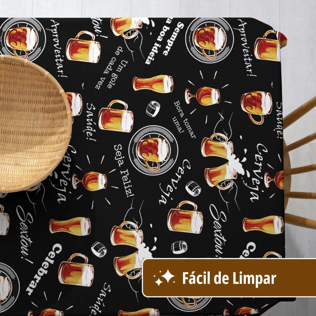 Ver imagem 3 de Toalha Mesa Plástica Térmica Saidera 4 Lugares Redonda 1,38