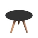 Ver imagem 3 de Mesa de Centro Redonda para Sala Pé de Madeira Retrô Camila B04 - D’Rossi
