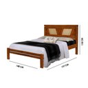 Ver imagem 3 de Cama Casal em Madeira Maciça Mônaco Imbuia