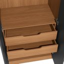 Ver imagem 6 de Guarda-Roupa Modulado 2 Portas 2 Gavetas 80cm x 52cm x 230cm Linha Liga Modulado Cinza Canela/Grafite