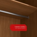 Ver mais imagens de Guarda-Roupa Modulado 2 Portas 2 Gavetas 80cm x 52cm x 230cm Linha Liga Modulado Cinza Canela/Grafite