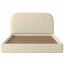 Ver imagem 7 de Cama Queen Flutuante com Cabeceira 160cm Aura W01 Linho Bege - Lyam Decor