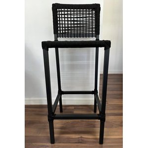 Banqueta Em Corda Náutica Para Área Gourmet Tulipa Móveis