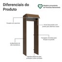 Ver imagem 3 de Porta-geladeira 73 Cm 1 Porta Basculante Rustic Glamy Madesa