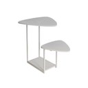 Ver imagem 1 de Mesa de Apoio Ferro Branco Tampo Esfiha Branco Cibele