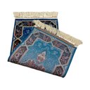 Ver imagem 4 de Tapete Persa Azul Claro Ideal para Quarto Sal e Hall 0,50x1,00cm