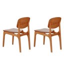 Ver imagem 3 de Conjunto com 2 Cadeiras Malta Gold Moderna Mobília Brisa/cinamomo Imbuia