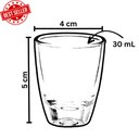 Ver imagem 4 de 36 Copos Dose Shot Paraty Lotusglass 30 Ml