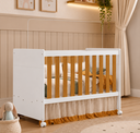 Ver imagem 1 de Berço Katatau 3 em 1 para Colchão 130x 70cm 100% MDF Branco Fosco/Savana