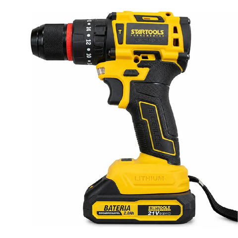 Parafusadeira Brushless Profissional 21V com Mandril de Aço - Startools