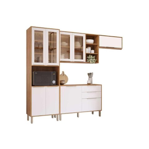 Kit Cozinha Mgm 4 Peças Brilhante C4p256 Cinamomo/off