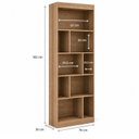 Ver imagem 3 de Estante de Livros 70CMX182CM 4 Prateleiras LV300 Mel