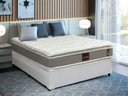 Ver imagem 3 de Cama Box Casal Sintético + Colchão Prime Casal Las Vegas 138x188x73: Branco