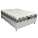 Ver imagem 1 de Cama Box Casal Sintético + Colchão Prime Casal Las Vegas 138x188x73: Branco