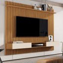 Ver imagem 1 de Painel Para TV até 70 Polegadas Ripado Vênus com Nicho 2 Portas e Prateleira