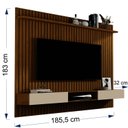 Ver imagem 4 de Painel Para TV até 70 Polegadas Ripado Vênus com Nicho 2 Portas e Prateleira