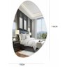 Espelho Orgânico 115cm X 70cm E02 Lançamento Luxo Quarto Sala Banheiro - 2
