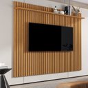 Ver imagem 2 de Painel Ripado para TV até 75 Polegadas MDF 185,5CMX183CM Vênus 1.8 Marrom