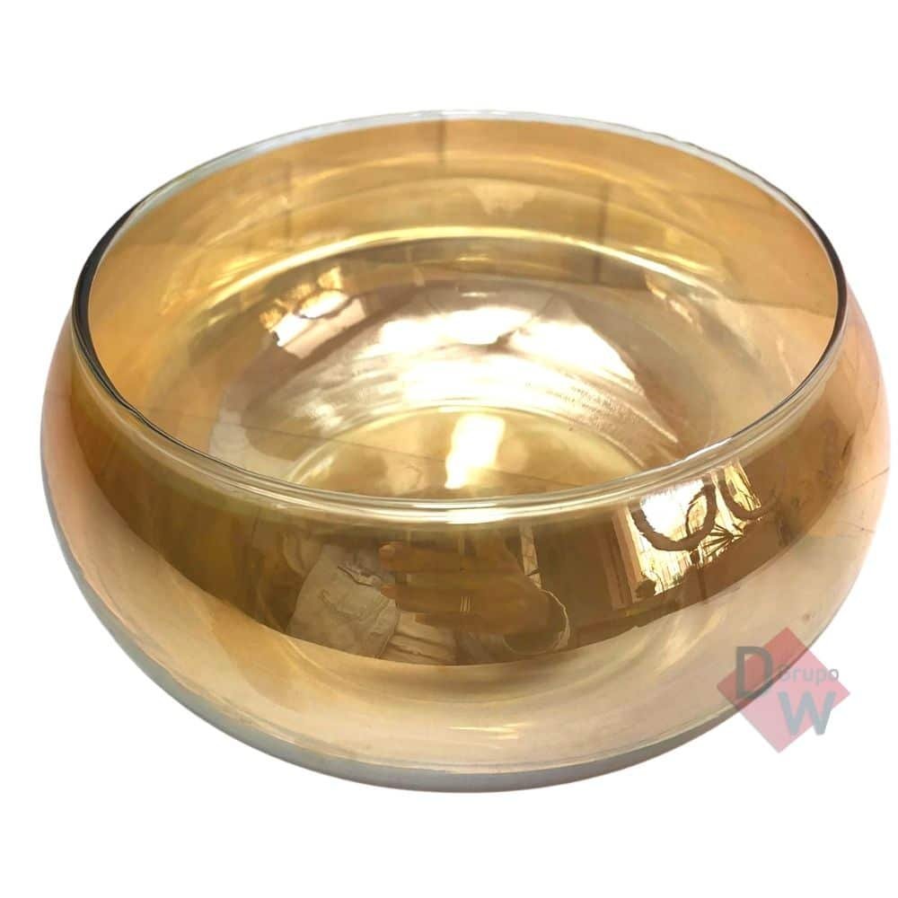 Vaso Aquario Dourado Ambar - Médio - 5