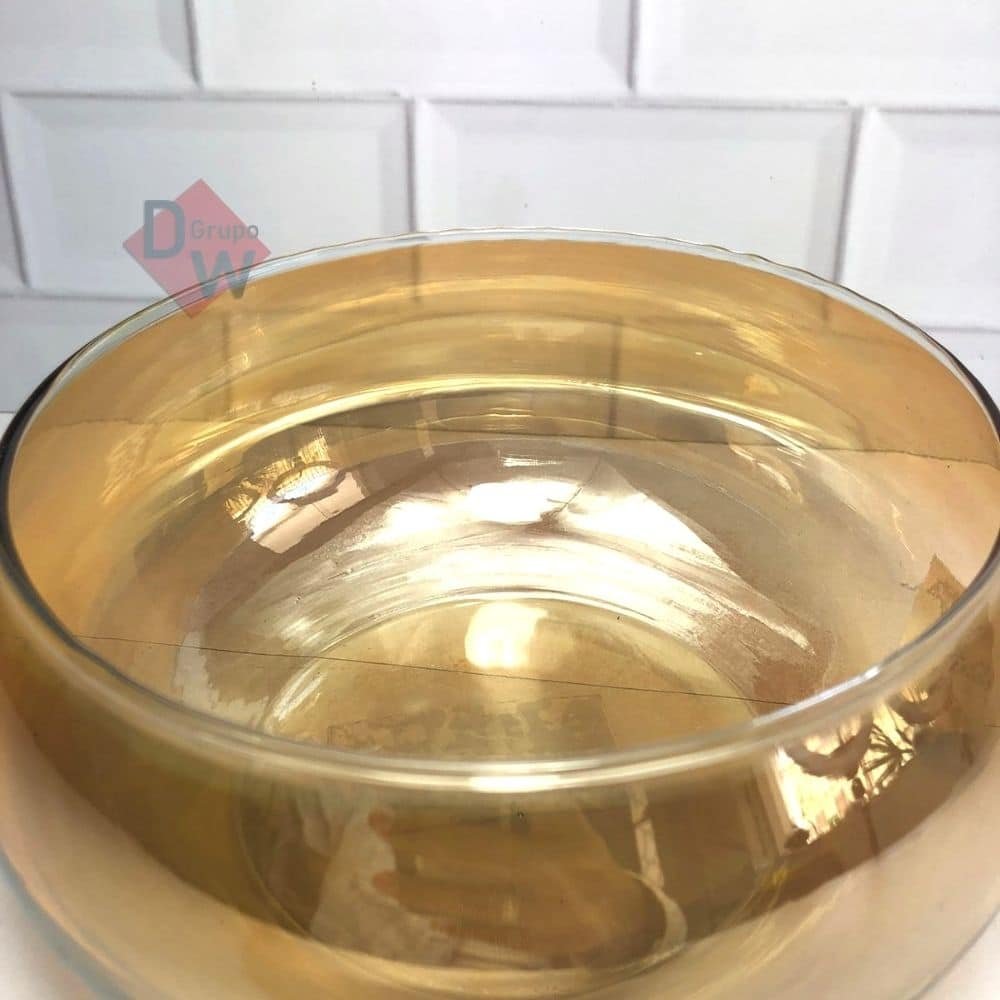 Vaso Aquario Dourado Ambar - Médio - 7