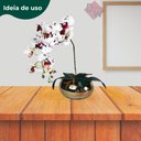 Ver imagem 2 de Vaso Aquario Dourado Ambar - Médio