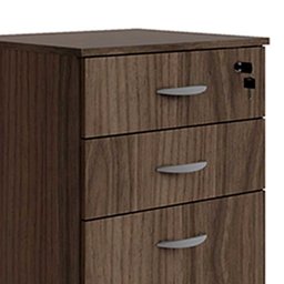 Gaveteiro Escritório com Rodízios 3 Gavetas e Chave Web15 G04 Málaga - Mpozenato - 3