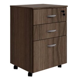 Gaveteiro Escritório com Rodízios 3 Gavetas e Chave Web15 G04 Málaga - Mpozenato - 1