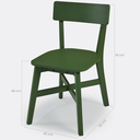 Ver imagem 2 de Cadeira de Madeira Paris Cor Verde