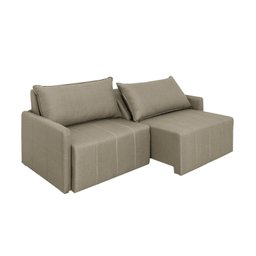 Sofá Cama Baraúna Retrátil e Reclinável 3 lugares 1,80m em Linho CabeCasa MadeiraMadeira - 12