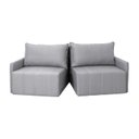 Ver imagem 5 de Sofá Cama Baraúna Retrátil e Reclinável 3 lugares 1,80m em Linho CabeCasa MadeiraOriginals