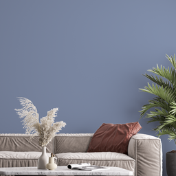 Papel de Parede Azul Escuro Adesivo Liso Sala Quarto 3m - 1