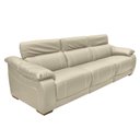 Ver imagem 7 de Sofá Elétrico Reclinável Sala de Estar Concepción U076 308cm Modulado Botão Touch Couro Bege Claro G
