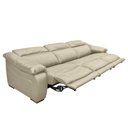 Ver mais imagens de Sofá Elétrico Reclinável Sala de Estar Concepción U076 308cm Modulado Botão Touch Couro Bege Claro G