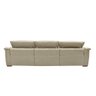 Sofá Elétrico Reclinável Sala de Estar Concepción U076 308cm Modulado Botão Touch Couro Bege Claro G - 6