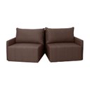 Ver imagem 5 de Sofá Cama Baraúna Retrátil e Reclinável 3 lugares 1,80m em Linho Premium CabeCasa MadeiraOriginals