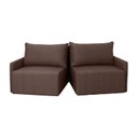 Ver imagem 6 de Sofá Cama Baraúna Retrátil e Reclinável 3 lugares 1,80m em Linho Premium CabeCasa MadeiraOriginals