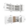 Cozinha Modulada 6 Peças sem Tampo 3 Aéreos 6 Portas e 3 Balcões Ipanema CabeCasa MadeiraMadeira - 6