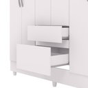 Ver imagem 4 de Roupeiro Ideal Plus 6 Portas e 2 Gavetas - Branco - Vila Rica